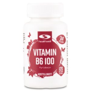 Healthwell B6-Vitamin 100, 120 kapsler