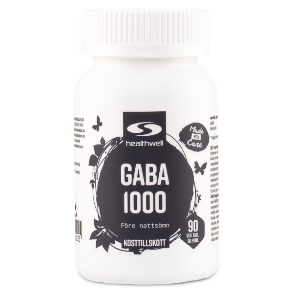 Healthwell GABA 1000, 90 tabl