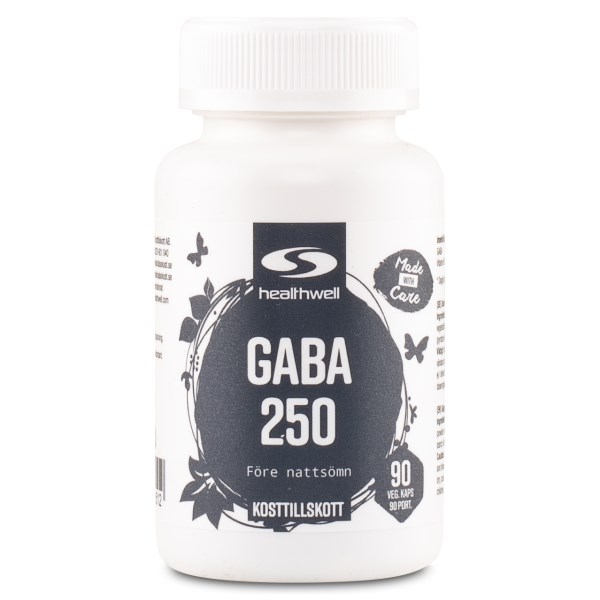 Healthwell GABA 250, 90 kapsler