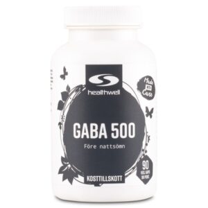 Healthwell GABA 500, 90 kapsler