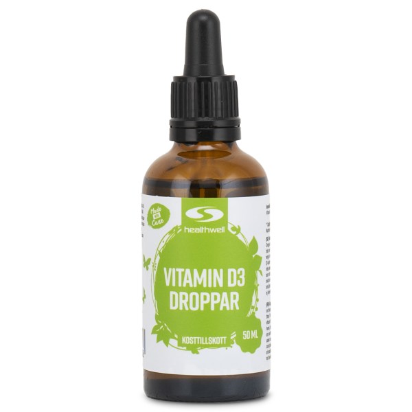Healthwell Vitamin D3 Dråber, 50 ml
