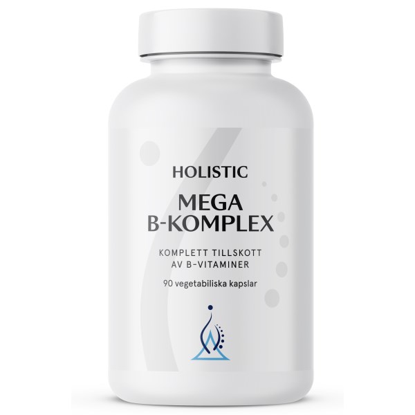 Holistisk Mega B-kompleks, 90 kapsler