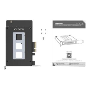 Icy dock ToughArmor MB111VP-B - storage mobile rack - U.2 / U.3 SSD mobile rack - NVMe - PCIe 4.0 x4