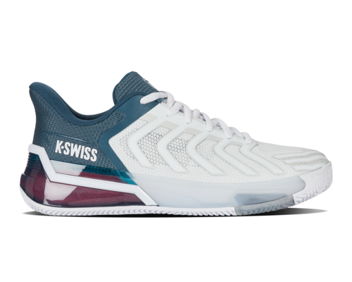 K-Swiss Ultrashot 4 Clay (White/Stargazer/Neon Blaze) - 42.5