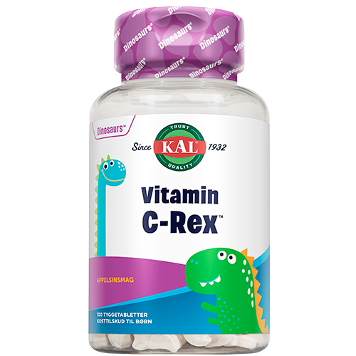 Kal DinoSaurs vitamin C-Rex Appelsinsmag (100 tyggetab)