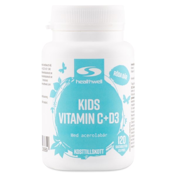 Kids Vitamin C+D3, 120 tyggetabl