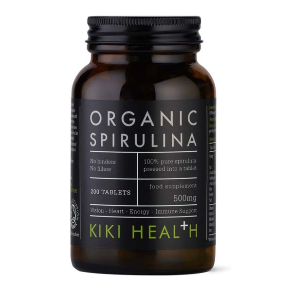 Kiki Health Organic Premium Spirulina Tablets, 200 tabletter