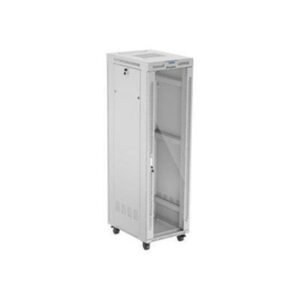 Lanberg FF01 series V2 - rack - 600x800 flat pack glass door LCD - 42U