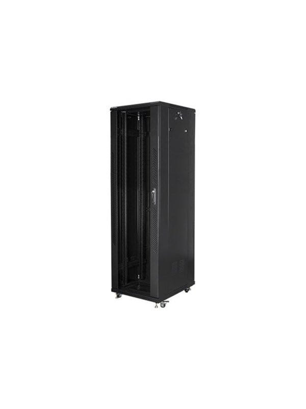 Lanberg FF01 series V2 - rack - flat pack LCD with mesh door 600x1000 - 42U