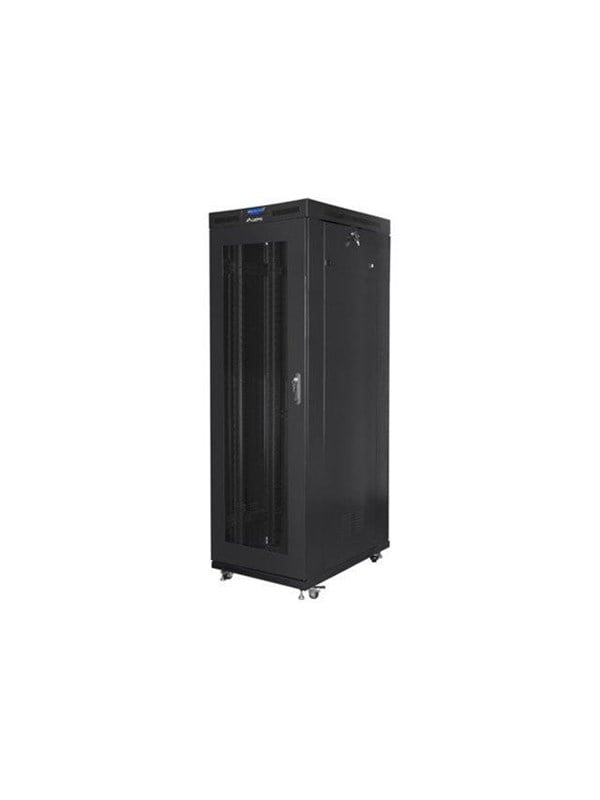 Lanberg FF01 series - rack - 800 x 1200 flat pack with mesh door LCD - 27U