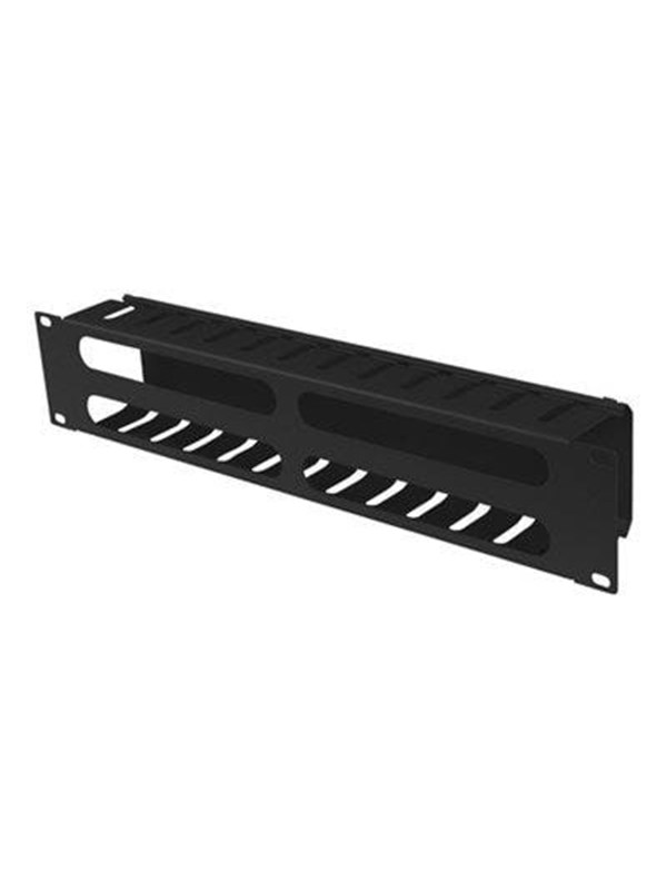 Lanberg - rack cable management panel - 2U