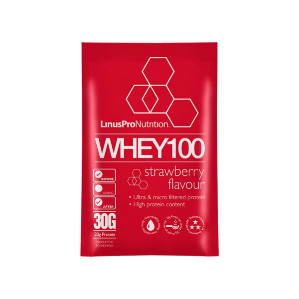 LinusPro Whey100 Brev - Jordbær (30g)