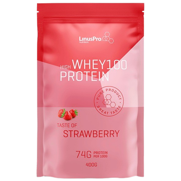 LinusPro Whey100 Jordbær (400 g)