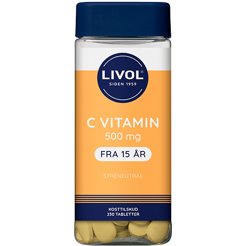 Livol C-vitamin 500 mg Syreneutral (230 tabs)