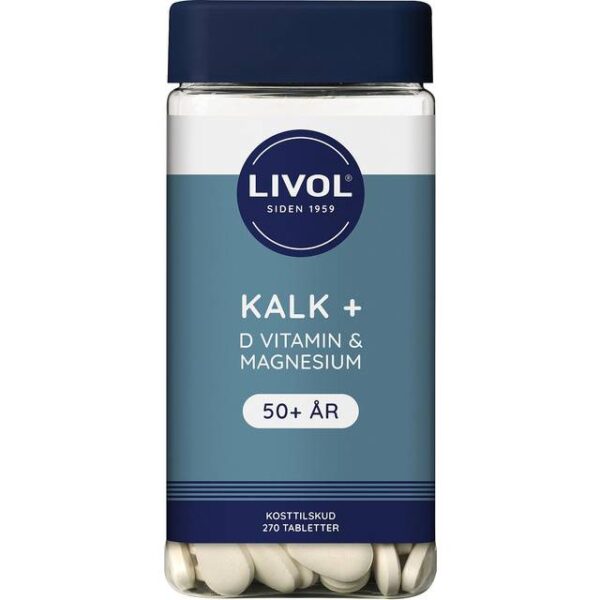 Livol Calcium + Vitamin D + Magnesium 270 stk