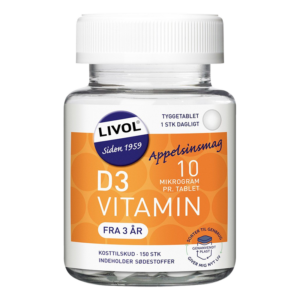 Livol D-vitamin 10Âµg Tyggetabletter (150 tab)