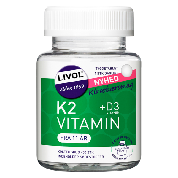 Livol K2 Vitamin (50 tyggetab)