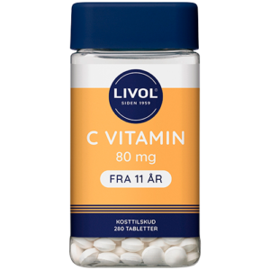 Livol Mono Normal C-vitamin 80 mg (280 tabletter)