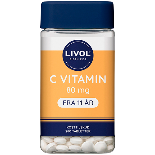 Livol Mono Normal C-vitamin 80 mg (280 tabletter)