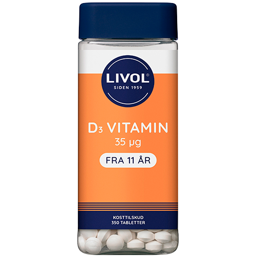Livol Vitamin D 35 mcg (350 tabletter)
