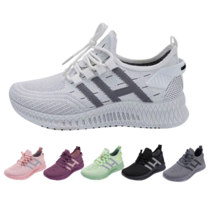 Løbesko/Sneakers til kvinder, åndbare og med optimal støddæmpning - Hvid / 36