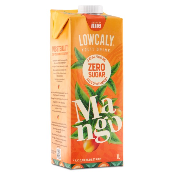 Lowcaly Frugtdrik, Mango, 1 L