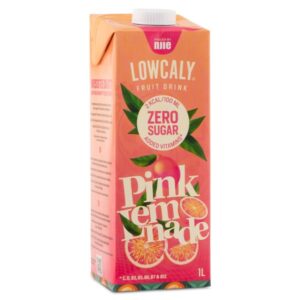 Lowcaly Frugtdrik, Pink Lemonade, 1 L