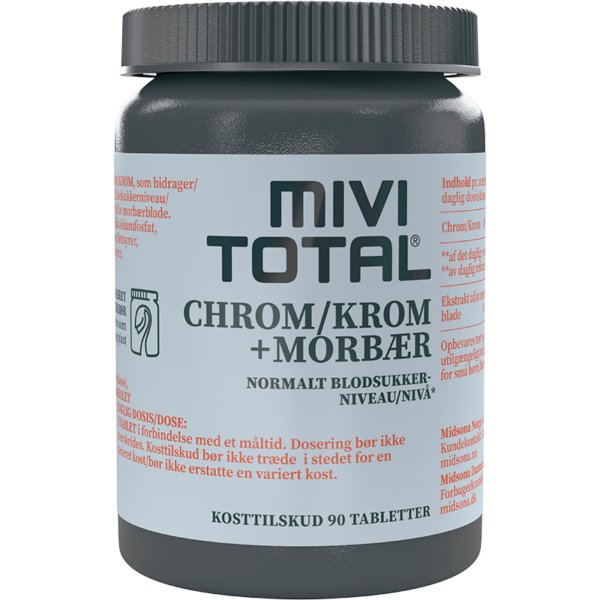 MIVITOTAL Krom + Morbær (90 tabl)