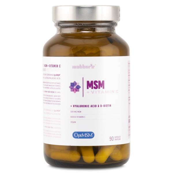 Matters OptiMSM Vitamin C Hyaluron & Biotin, 90 kapsler