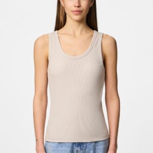 May Tank Top - Silvery Grey - PIECES