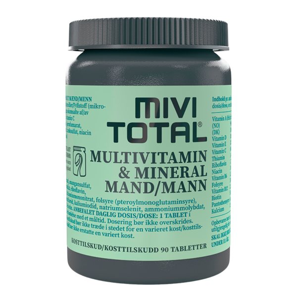 MiviTotal Multivitamin & Mineraler Mand (90 tab)