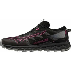 Mizuno Women's Wave Daichi 7 GTX Trail Løbesko Dame - Black/Fuchsia Fedora