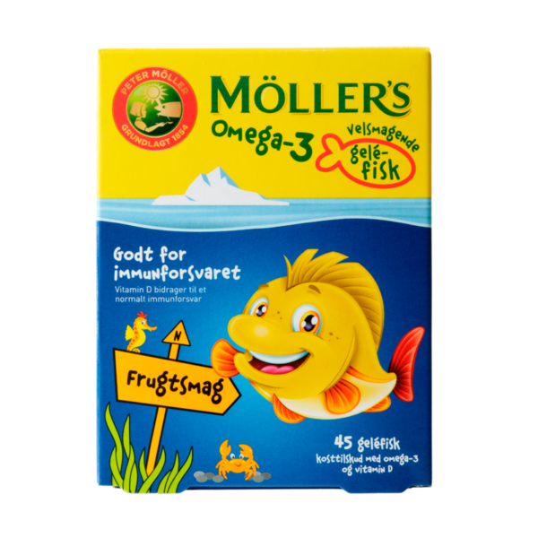 Møllers Omega-3 Fisk Frugtsmag (45 stk)