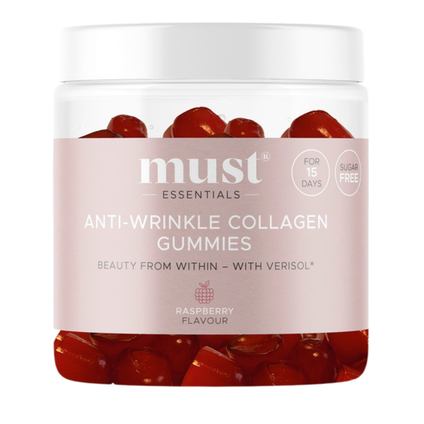 Must Essentials Anti-Wrinkle Collagen Gummies Raspberry (60 gummies)