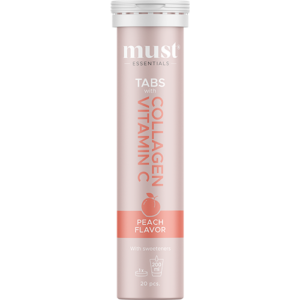 Must Essentials Collagen Tabs Vitamin C Peach (20 tabl)