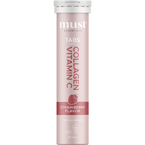 Must Essentials Collagen Tabs Vitamin C Strawberry (20 tabl)