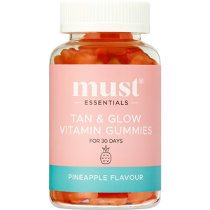 Must Essentials Vitamin Gummies Pineapple Tan & Glow (60 stk)