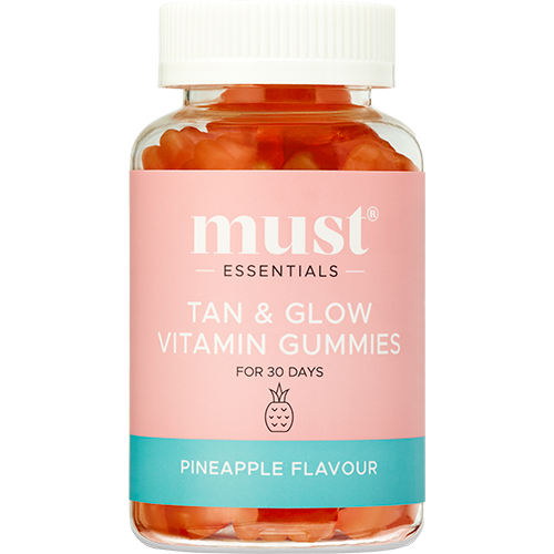 Must Essentials Vitamin Gummies Pineapple Tan & Glow (60 stk)