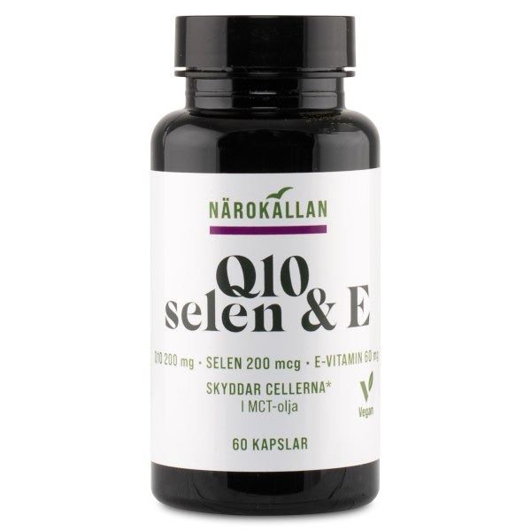 Närokällan Q10 + Selen + E, 60 kapsler