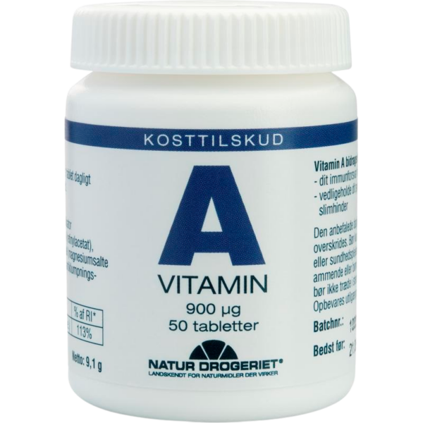 Natur Drogeriet A-vitamin (50 tabletter)