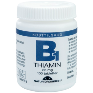 Natur Drogeriet B1 Vitamin 25 Mg (100 tab)