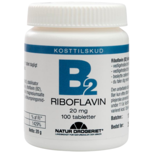 Natur Drogeriet B2 Riboflavin 20 Mg (100 tab)