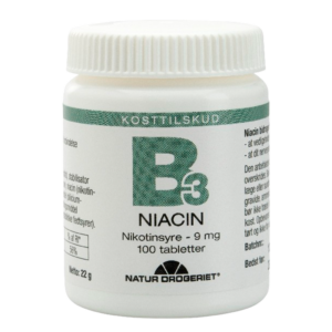 Natur Drogeriet B3 Niacin Nikotinsyre 9 mg (100 tab)
