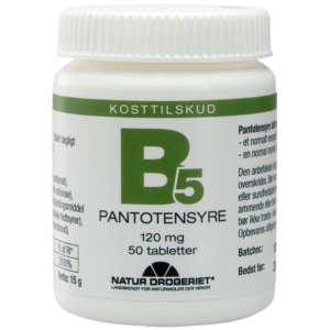 Natur Drogeriet B5 Pantotensyre 120 mg (50 tabletter)