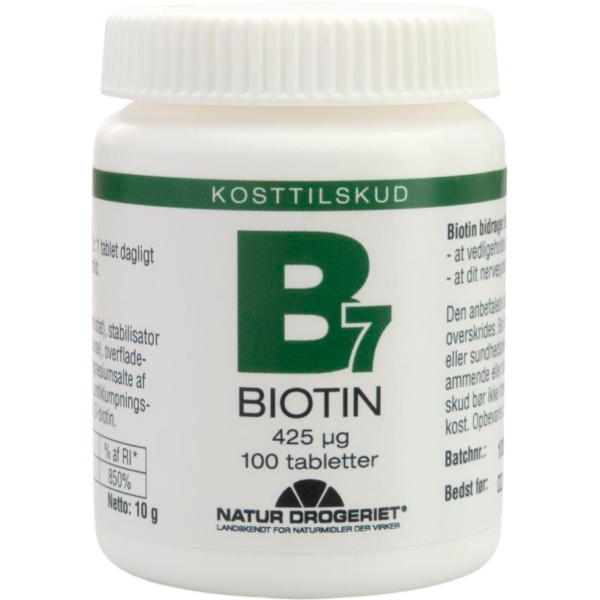 Natur Drogeriet B7 Biotin 425 ug (100 tab)