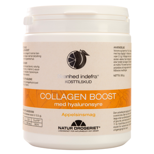 Natur Drogeriet Collagen-Boost M. Hyaluronsyre Appelsinsmag (350 g)