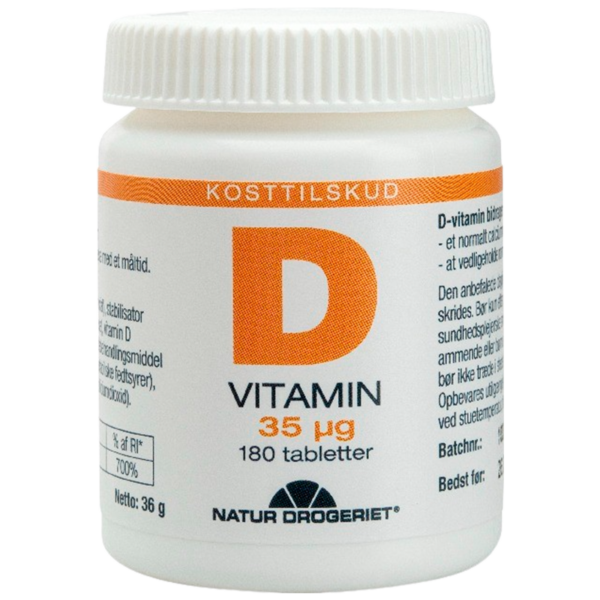 Natur Drogeriet D vitamin 35 ug (180 tabl)