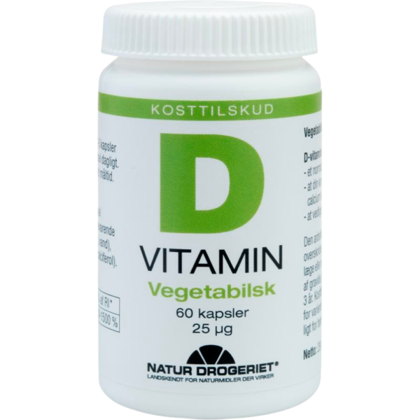Natur Drogeriet D3 Vitamin 25 mcg Vegetabilsk (60 kap)