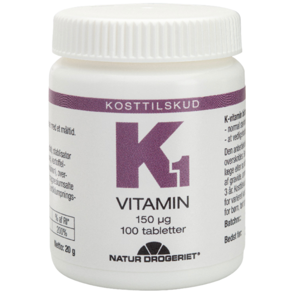 Natur Drogeriet K1-Bitamin 150 mcg (100 tabl)