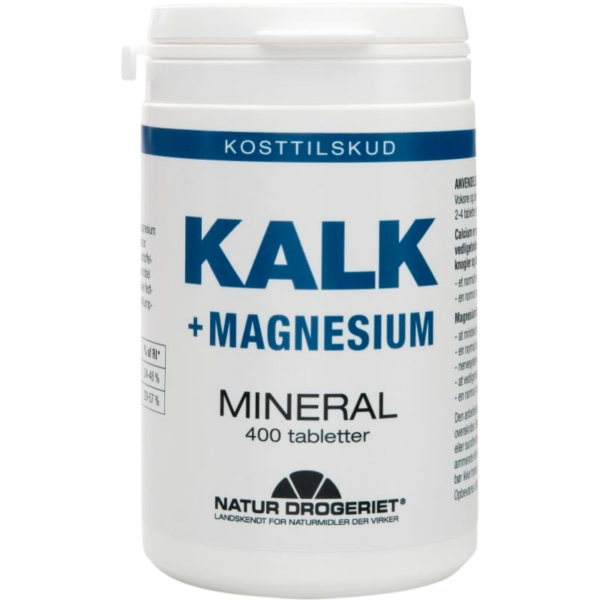 Natur Drogeriet Kalk + Magnesium (400 tabl)